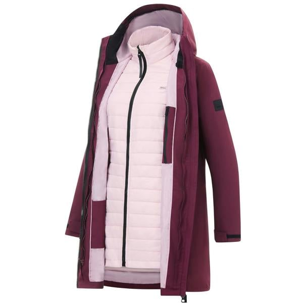Regatta Womens/Ladies Denbury 3 in 1 Jacket - Fig/Powder Lilac - 