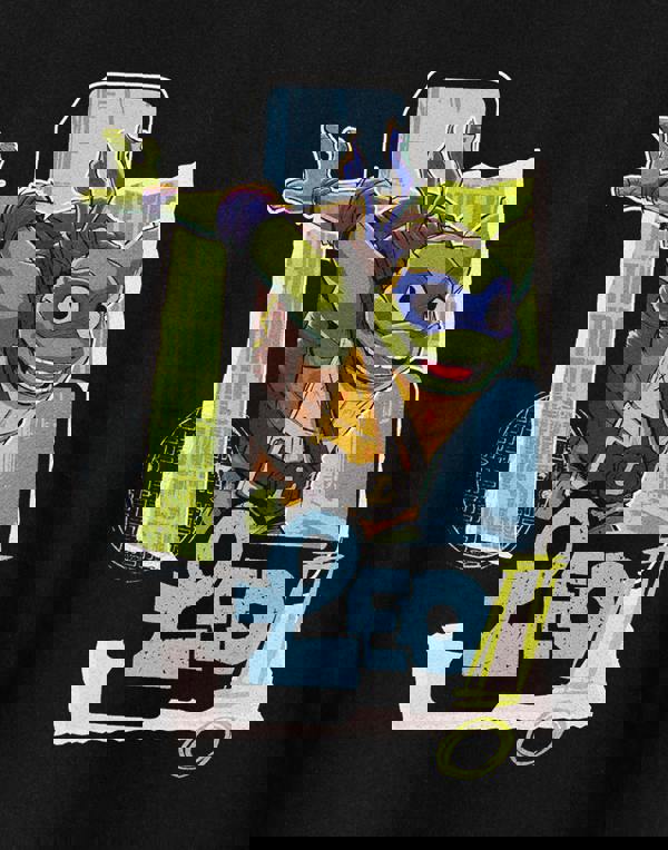 Teenage Mutant Ninja Turtles Boys Black Leo Short Sleeved T-Shirt