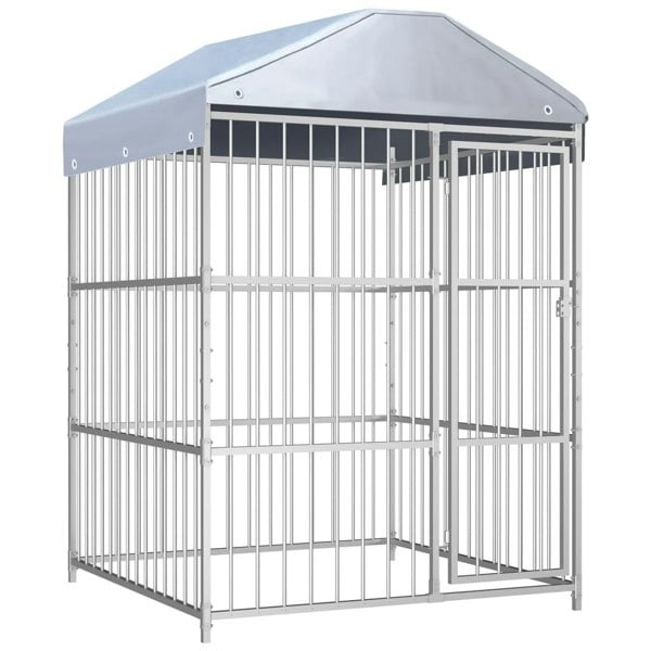 Berkfield Outdoor Dog Kennel with Roof 150x150x200 cm