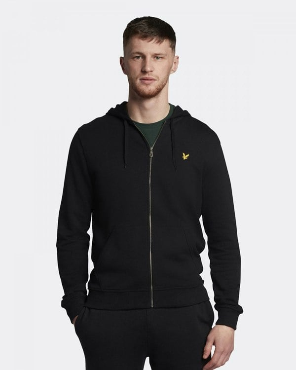 Lyle & Scott Zip Through Mens Hoodie ML420VOG - Z865 Jet Black