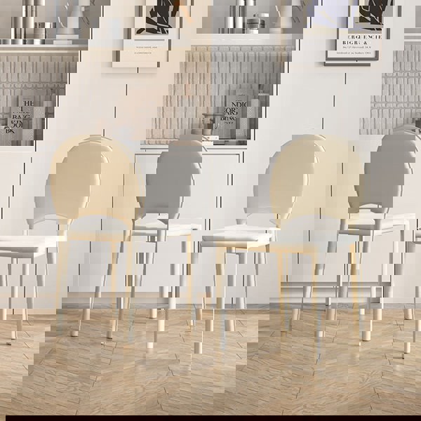 Yedda Dining Chair, Cream-Weilai Concept-Weilai Concept