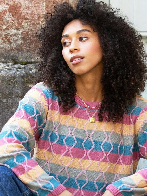 Kite Womens Organic Fancy Stripe Hermitage Knit Jumper