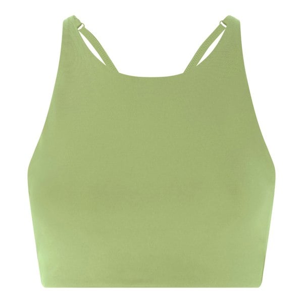 Girlfriend Collective Womens/Ladies Topanga Cross Back Bra - Mantis