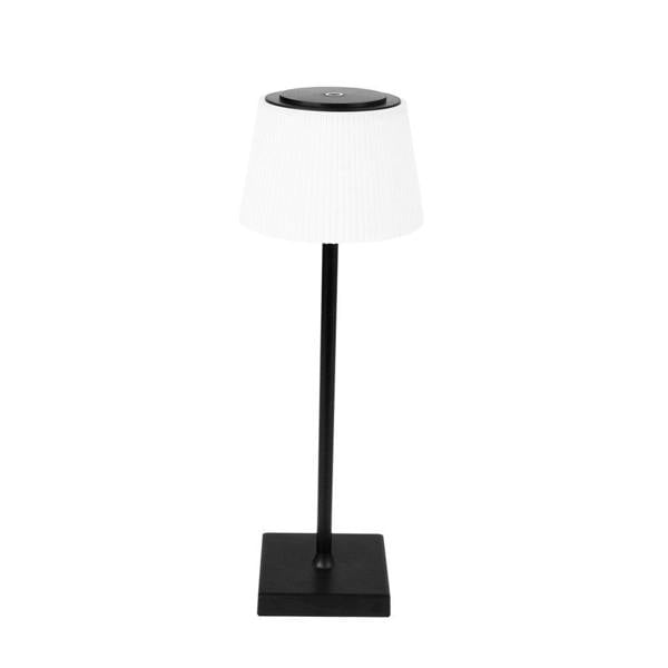 ENER-J Rechargeable Wireless LED Desk Lamp, 4W Dimmable Bedside Table Lamp, CCT Changing, Reading & Study Light, Black