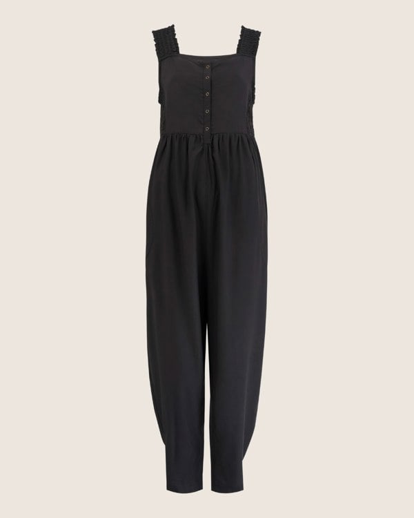 Alice Black Smocking Strap Jumpsuit - image 4