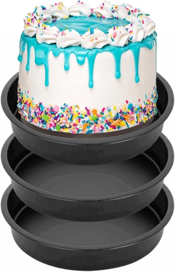 1 Box Set (4 Trays) 4 Layer Rainbow Cake Set 18cm Four Layers of Moist, Fluffy Cake