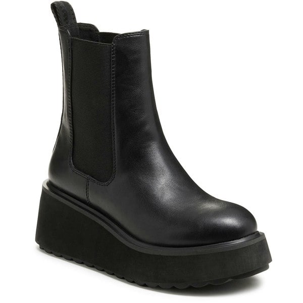 Rocket Dog Heyday Polyurethane Women's Black Flat Chelsea Boots