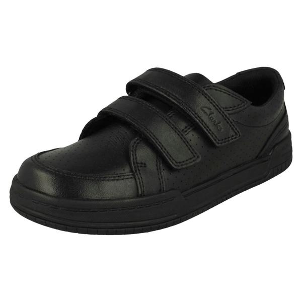 Clarks Boys Clarks Lightweight Hook & Loop Fastening School Shoes Fawn Strap