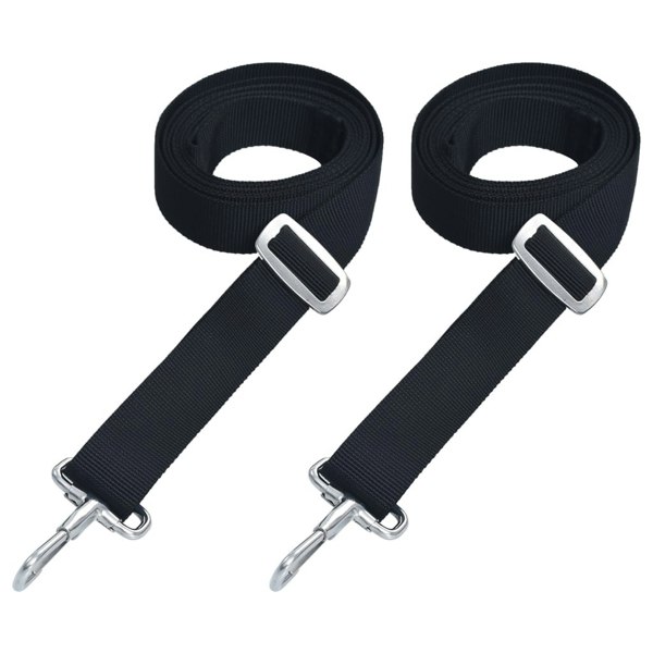 Berkfield Bimini Top Straps 2 pcs Fabric and Stainless Steel