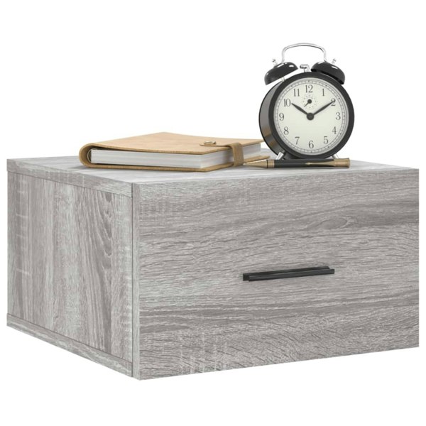 Berkfield Wall-mounted Bedside Cabinets 2 pcs Grey Sonoma 35x35x20 cm
