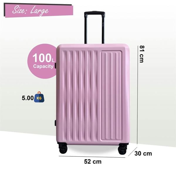 Infinity Luggage ABS Hard Shell Suitcase Luggage Set Travel Carry on Cabin Bag