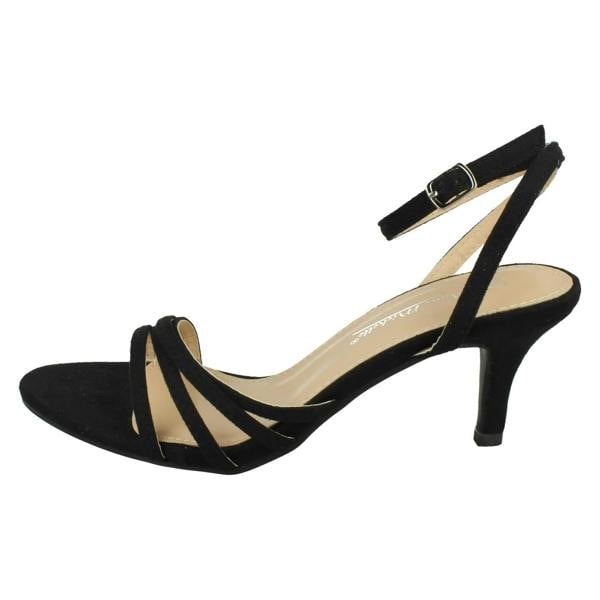 Anne Michelle Ladies Anne Michelle Mid Heel Wide Fit Party Sandals F12112