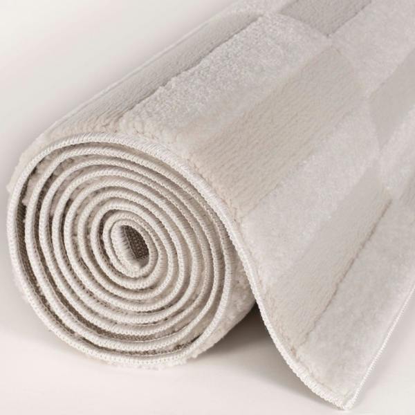 Loft Striped Cream Rug Durable and Soft