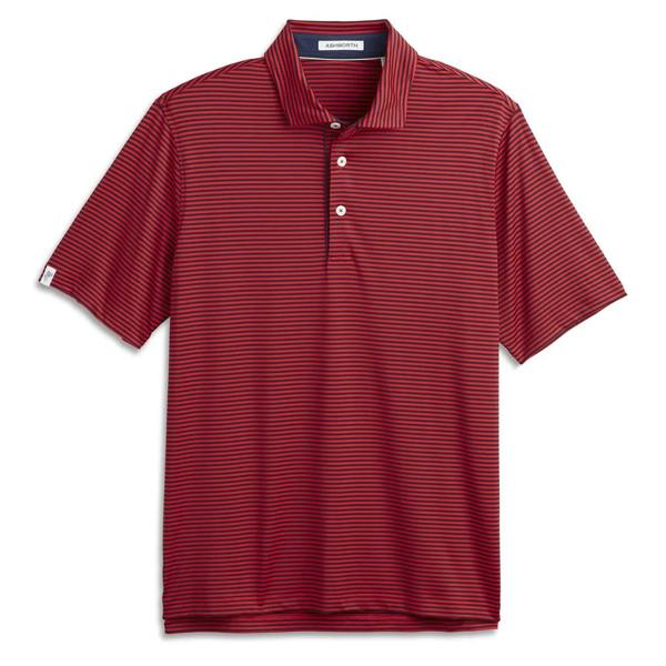 Striped Tech Jersey Polo AM1011 Red Navy