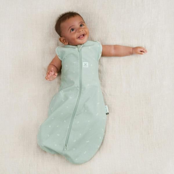 Organic Summer Cocoon Swaddle Sleeping Bag - Sage - 0.2 TOG