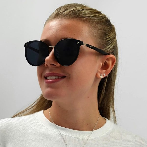 Bally Sunglasses BY0043-K 01A Black Blue