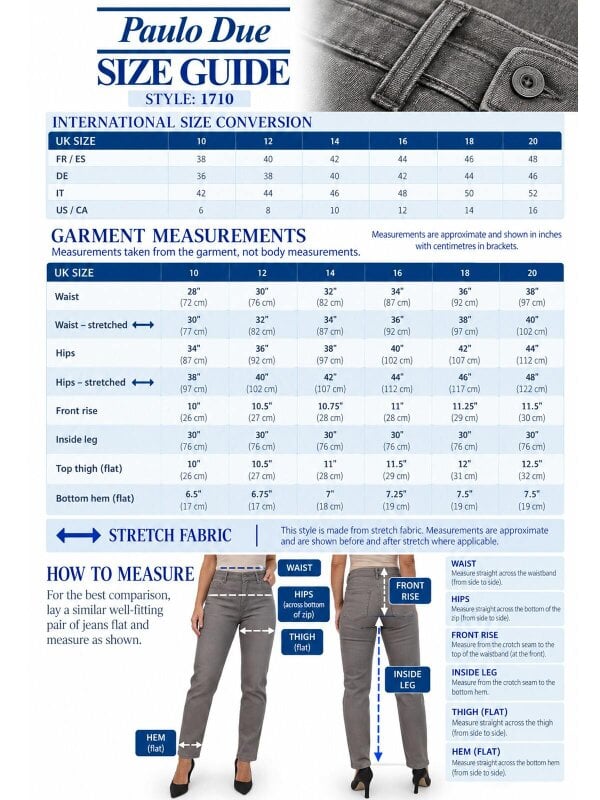 Paulo Due Women's High Waist Soft Stretch Slim Tapered Jeans