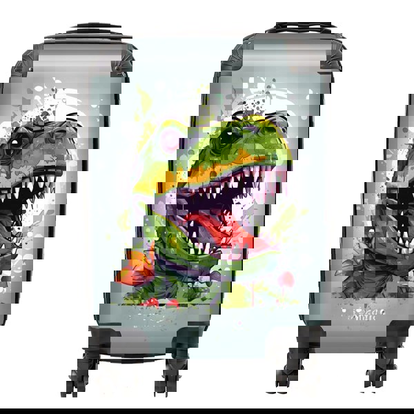 Warren Reed Laughing T-Rex Suitcase
