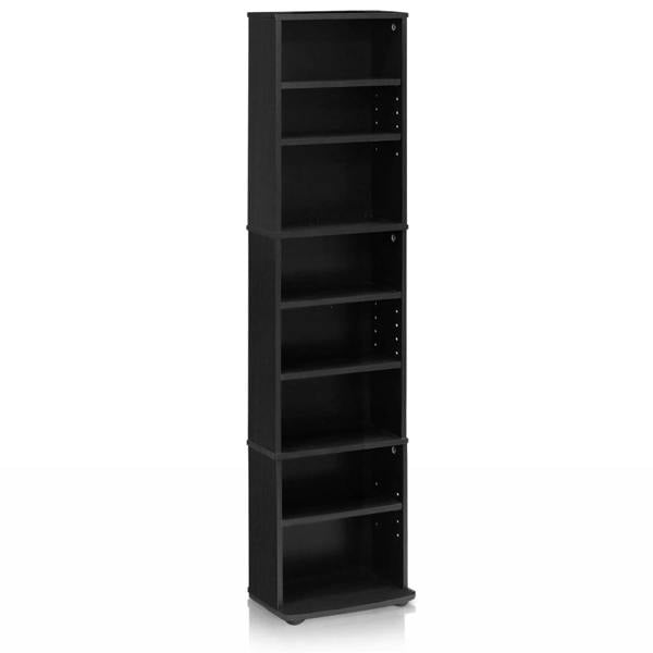 WALPLUS JAYA Space Saving Multimedia Storage Tower, Espresso suitable for modern living room entertainment - 17057EX