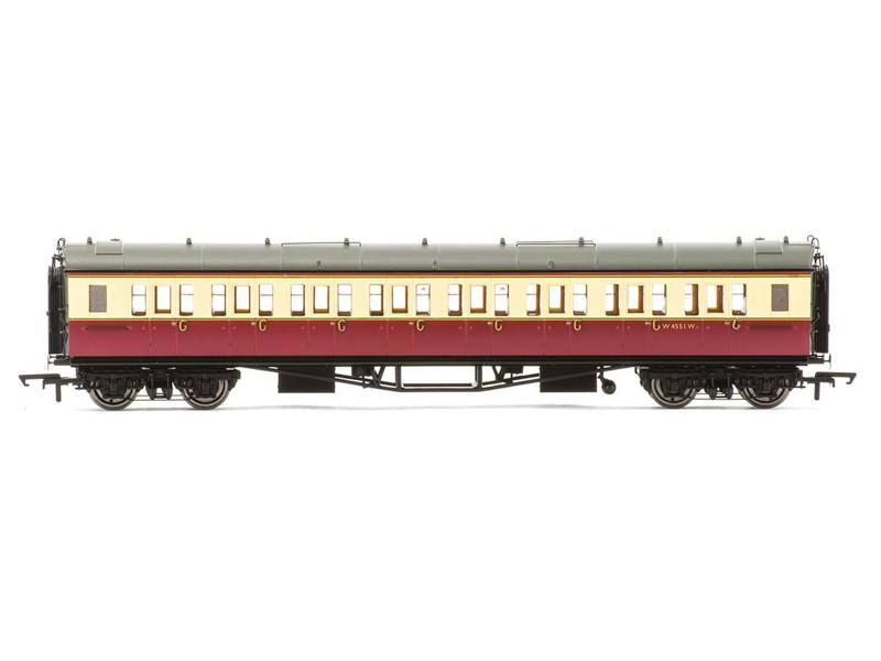 Hornby Collet Corridor 3rd Coach BR Crimson/Cream W4551W