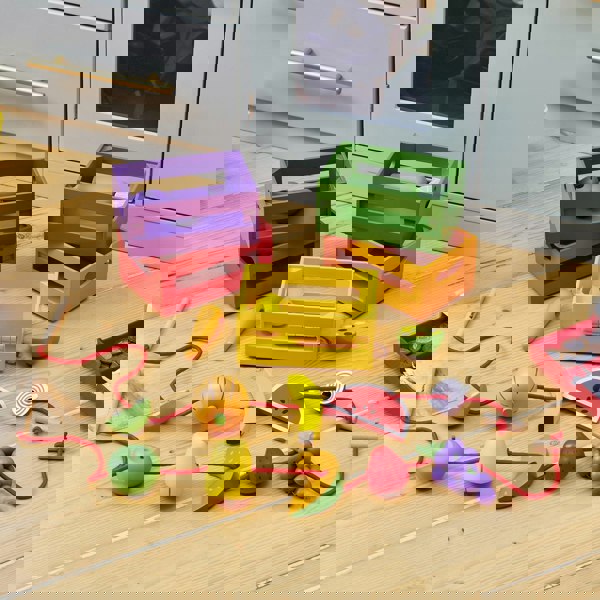 tickit Wooden Sorting Fruit & Vegetable Crates