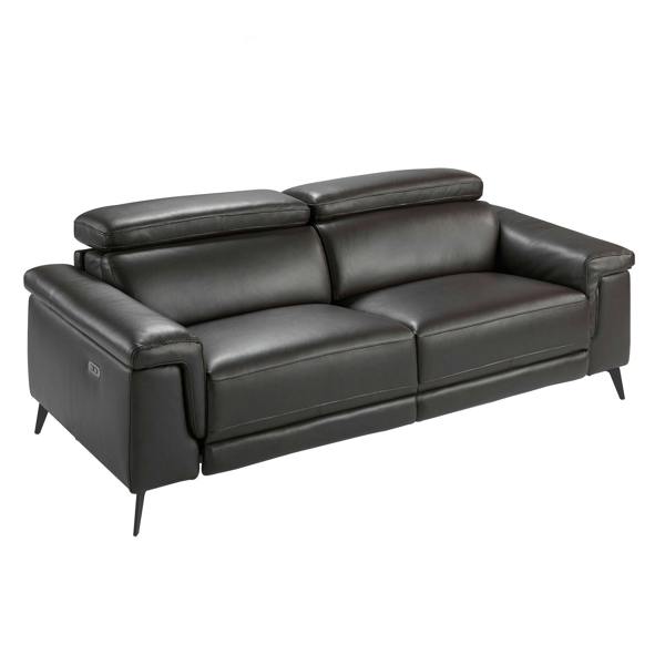 Angel Cerdá Relax sofa in chocolate brown leather 6050/6051