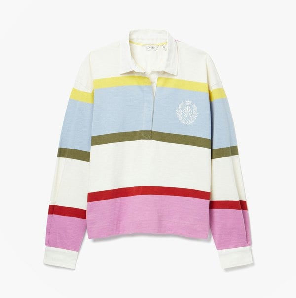 Joules LARA SLUB Womens Rugby Shirt Multi