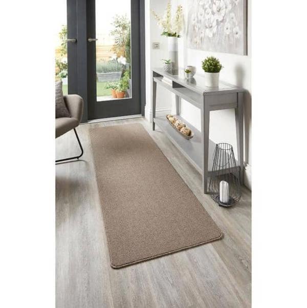 The Rugs Washable Mat & Runners: Durable Plain Design