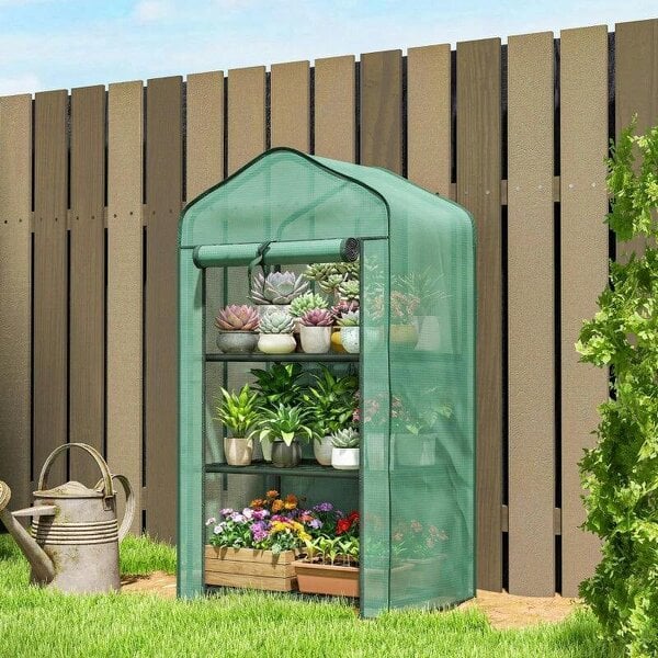 Bobobiy Three-Tier Mini Greenhouse - Green