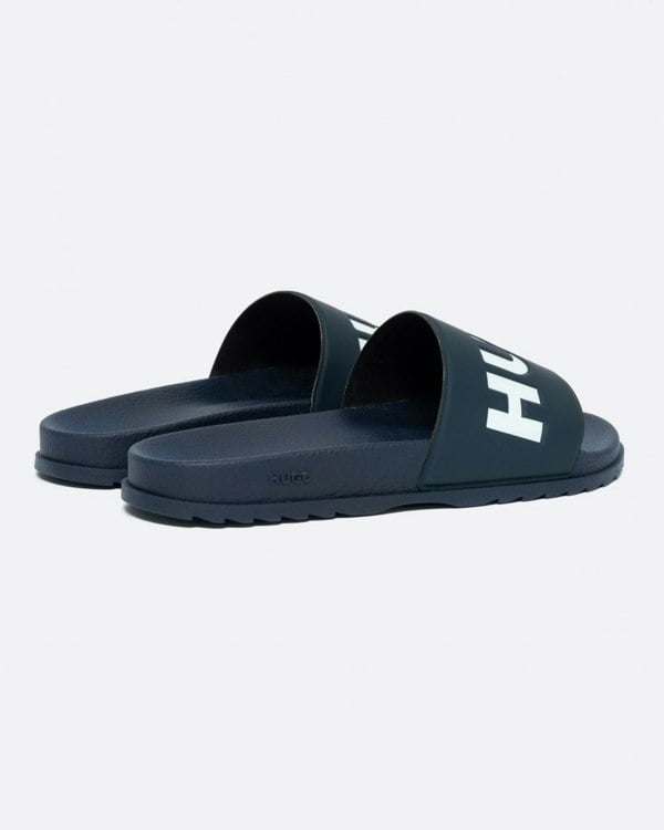 HUGO Match Mens Slides With Logo Strap NOS - Dark Blue 405