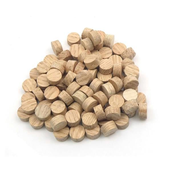 12mm Oak Flat Head Cross Grain Plug