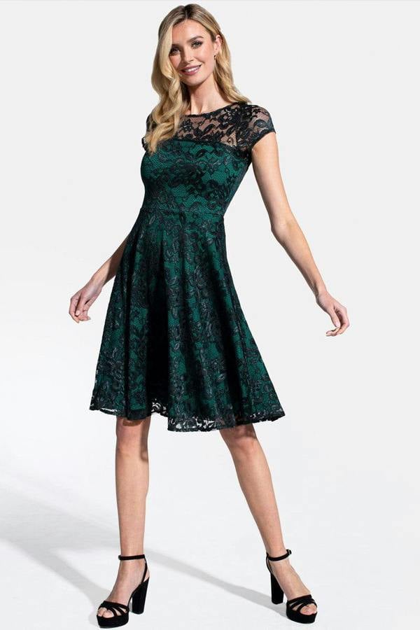 HotSquash Lace Fit N Flare Dress