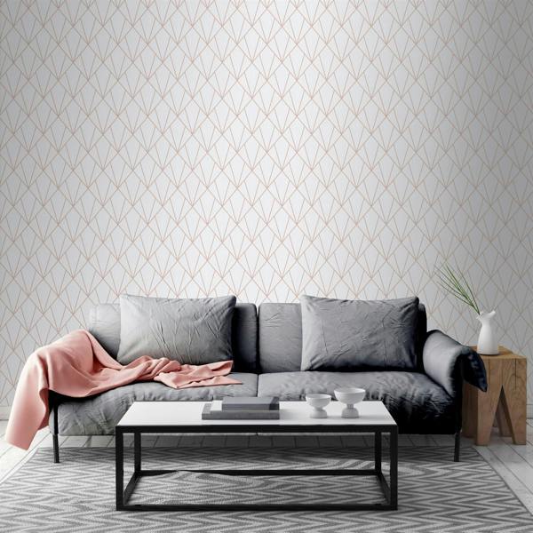 Indra Rose Gold Wallpaper