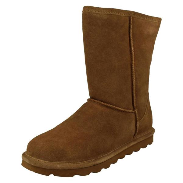 Bear Paw Ladies Bearpaw Sheepskin Lined Boots Elle Short