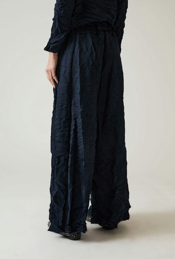James Lakeland Crinkled Navy Trousers