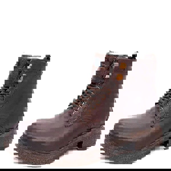 Wrangler Custom Leather Lace Zip Up Mens Combat Boots