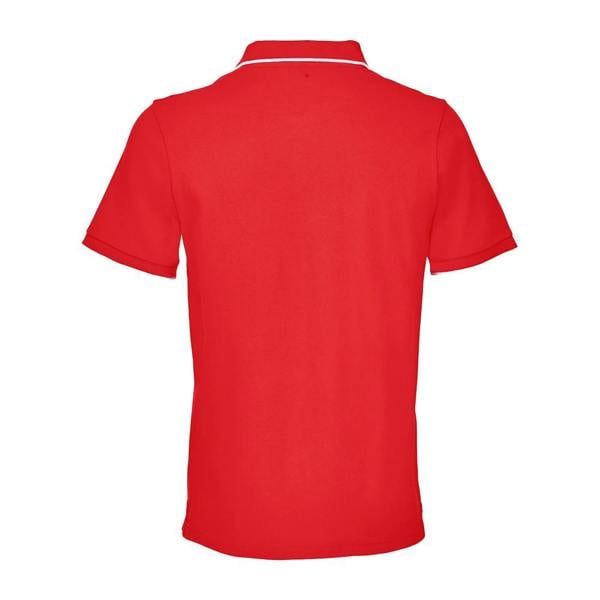 SOLS Unisex Adult Palermo Polo Shirt - Bright Red/White