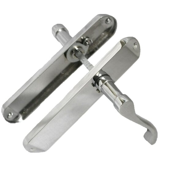 EDH Door Hardware Polished Chrome Cadenza Victorian Scroll Door Handles with Tubular Latch – 4 Pair Pack – 178mm x 38mm