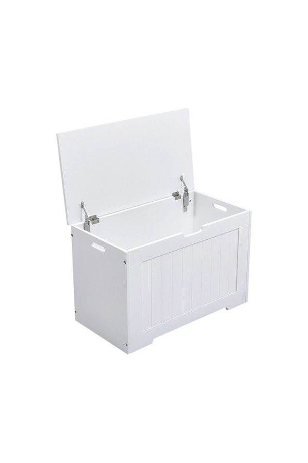 Living and Home White Kids Toy Box Storage Organizer