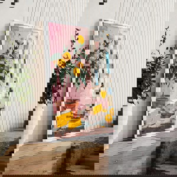 Large Canvas For Living Room | Set of 3 Italian Lifestyle Wall art Prints