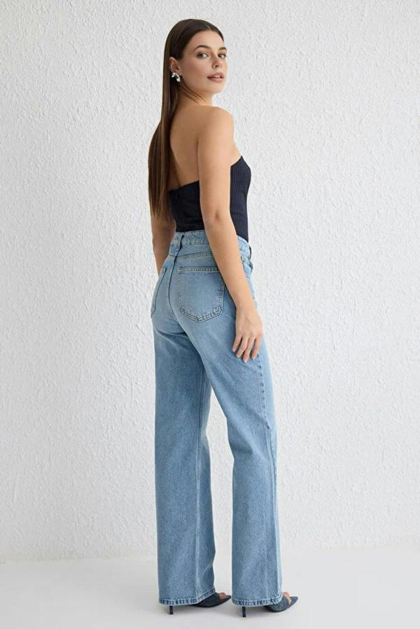 WOVCOR High Waist Wide Leg Jeans