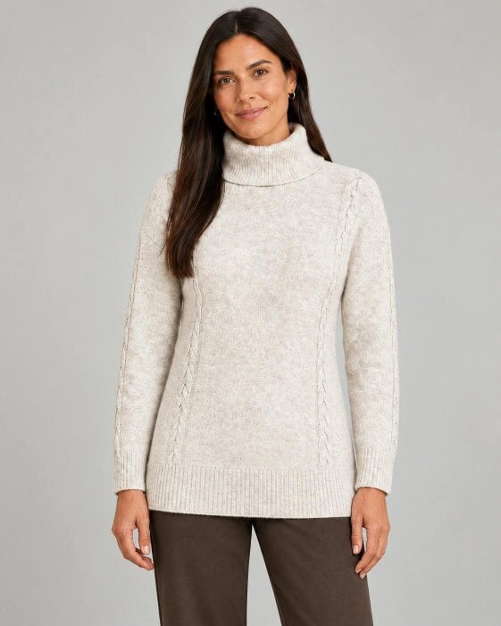 VIZ-A-VIZ Cable Cowl Neck Jumper