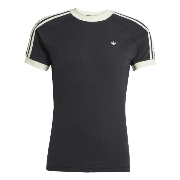 Adidas Mens Cali 3 Stripes T-Shirt - Black - 
