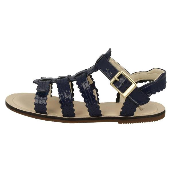 Clarks Girls Clarks Buckle Fastening Open Toe Sandals Loni Moon