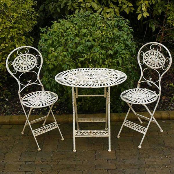 T42 Oval White 2 seater Set by DGS statues