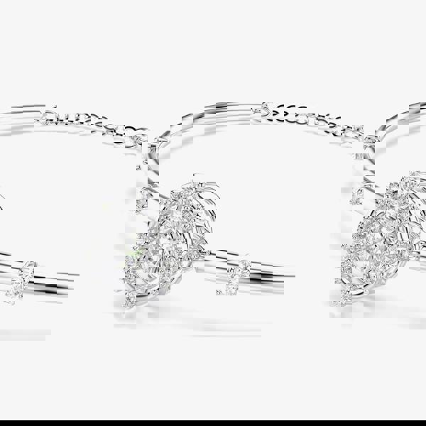 Swarovski Constella Rhodium Plated Round Cut Zirconia Bracelet 5743523