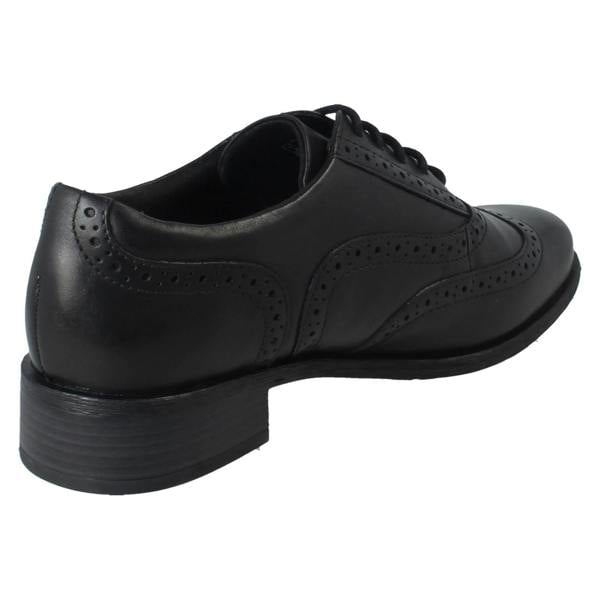 Clarks Ladies Clarks Lace Up Smart Brogue Shoes Havisham Oak