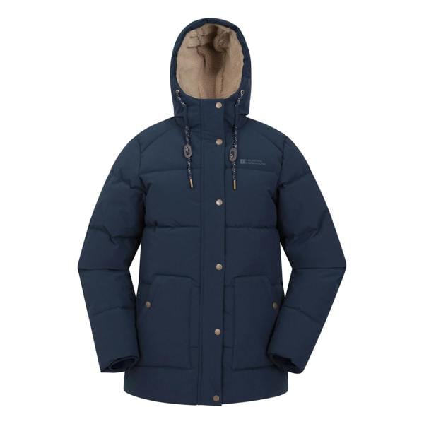 Mountain Warehouse Womens/Ladies Manta Borg Lined Padded Jacket - Navy - 