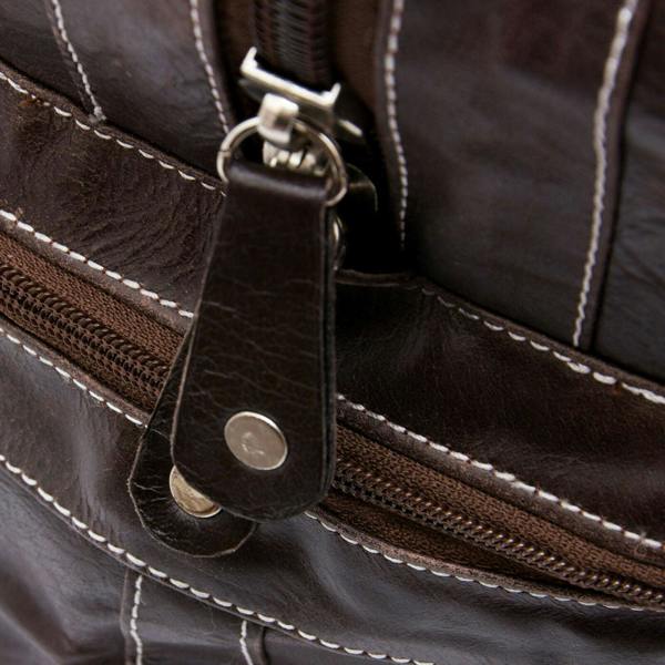 Infinity Leather Deluxe Leather Holdall  Bag Genuine Cowhide & Cow Fur Weekend Duffel Travel