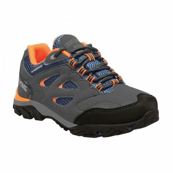 Regatta Childrens/Kids Holcombe Low Junior Hiking Boots - Briar/Blaze Orange